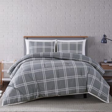 Pem America Truly Soft Leon 3-Piece Full/Queen Comforter Set in Grey, , large