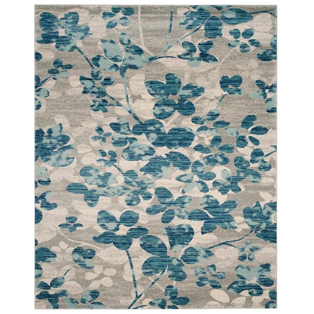 Safavieh Evoke EVK236J-10 10" x 14" Grey/Light Blue Area Rug, , large