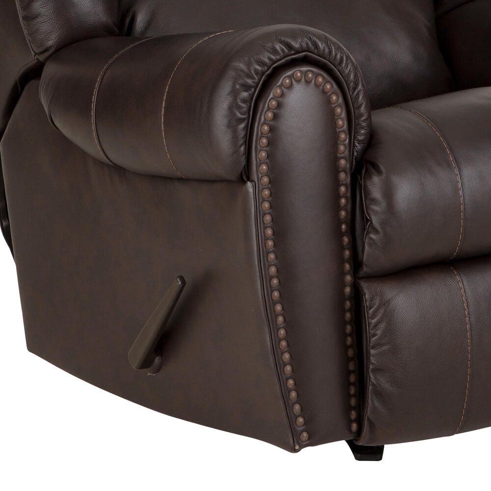 HomeStretch Laredo Manual Rocker Recliner in Stetson Dark Brown, , large
