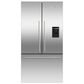 Fisher & Paykel 20.1 Cu. Ft. 3-Door French Door Refrigerator with Ice and Water in Stainless Steel, , large