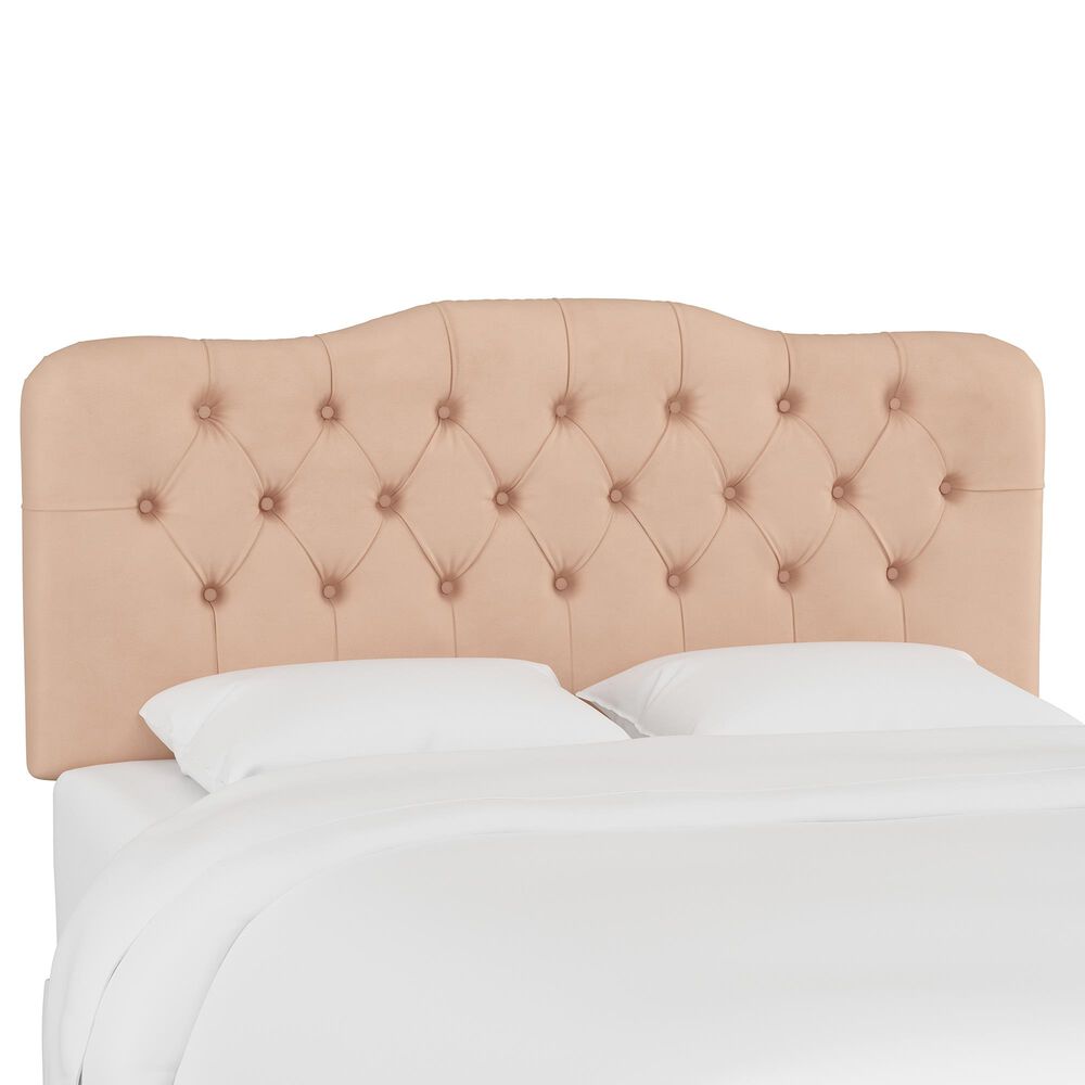 Skyline Furniture Queen Headboard in Velvet Soft Pink, , large