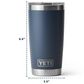 YETI Rambler 20 Oz Tumbler with MagSlider Lid in Lowcountry Peach, , large