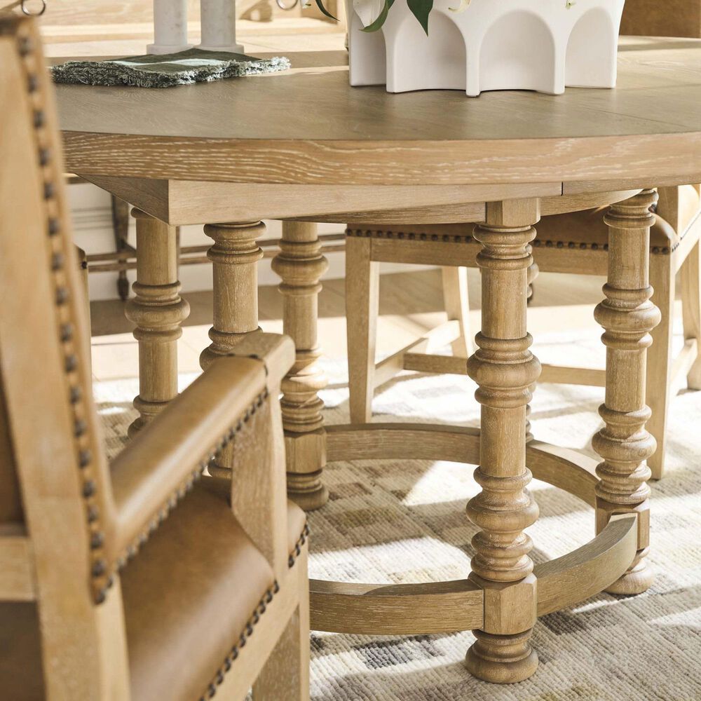 Lexington Home Brands Montecito Ennisbrook Dinning Table in Light Chestnut and Ivory - Table Only, , large