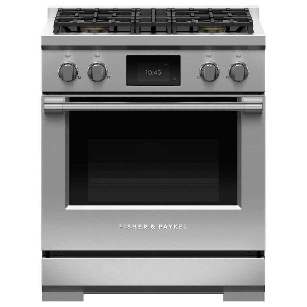 Fisher & Paykel 30" Professional Dual Fuel Range with Liquid Propane in Stainless Steel, , large