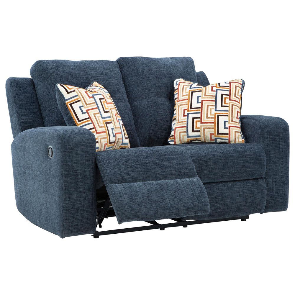 Ashley Danum Manual Reclining Loveseat in Ink, , large
