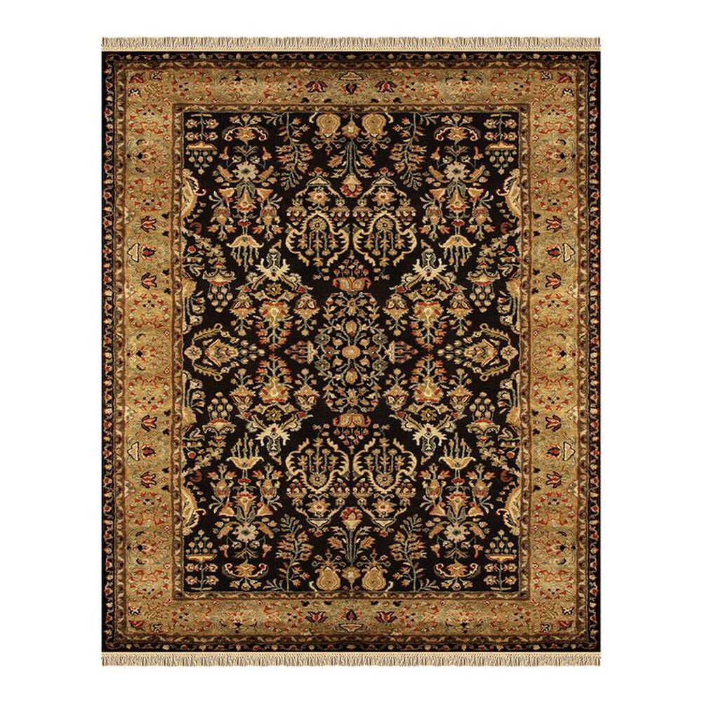Feizy Rugs Amore 8327F 2'3" x 8' Black/Gold Runner, , large