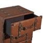 Maple and Jade 6-Drawer Room Chest with Buckle and Strap Details in Brown, , large