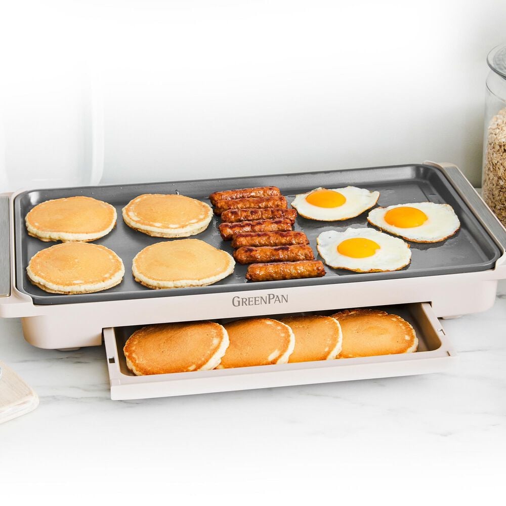 Green Pan 23" Advanced Griddle with Warming Drawer in Clay, , large