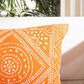 Safavieh Valenti 12" x 36" Pillow in Orange and White, , large