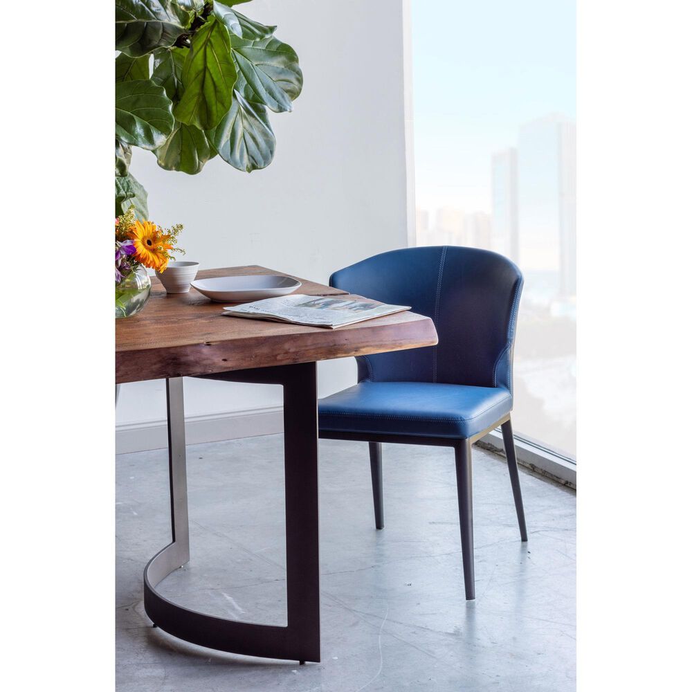 Moe&#39;s Home Collection Delaney Side Chair in Blue, , large