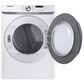 Samsung 4.5 Cu. Ft. Front Load Washer and 7.5 Cu. Ft. Gas Dryer Laundry Pair with Pedestal in White, , large