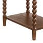 Forma & Co Turn Wood Chairside Table in Cocoa Brown, , large