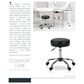 Regency Global Sourcing ComfortCare Armless Medical Stool in Black, , large