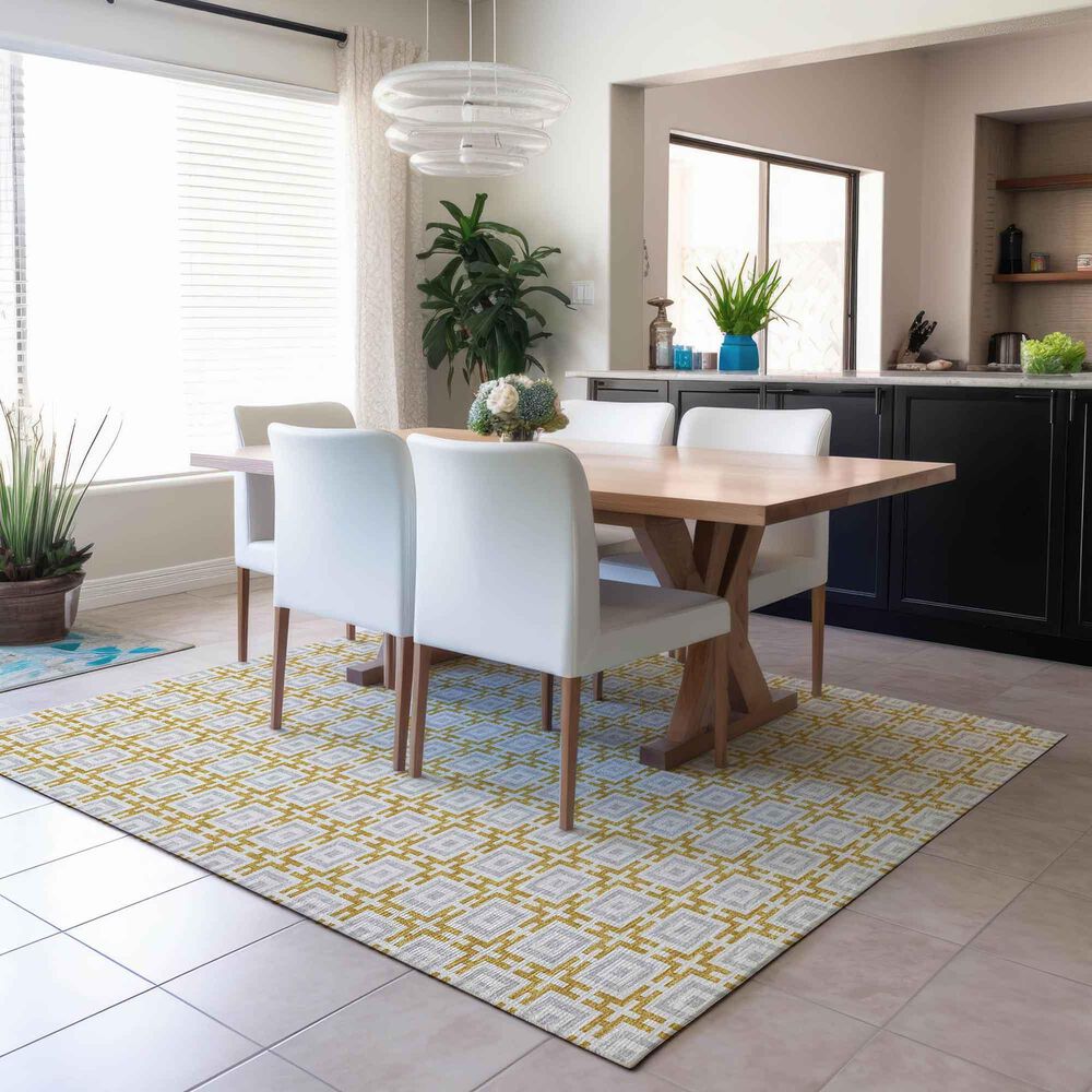 Dalyn Rug Company Marlo 5&#39; x 7&#39;6&quot; Gold Indoor/Outdoor Area Rug, , large