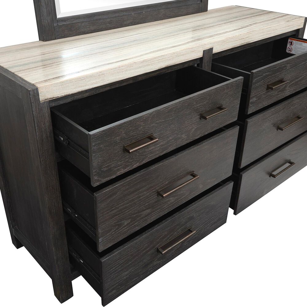 Nicolette Home Plum Creek 5-Piece Queen Panel Bedroom Set in Ravenwood Black, , large