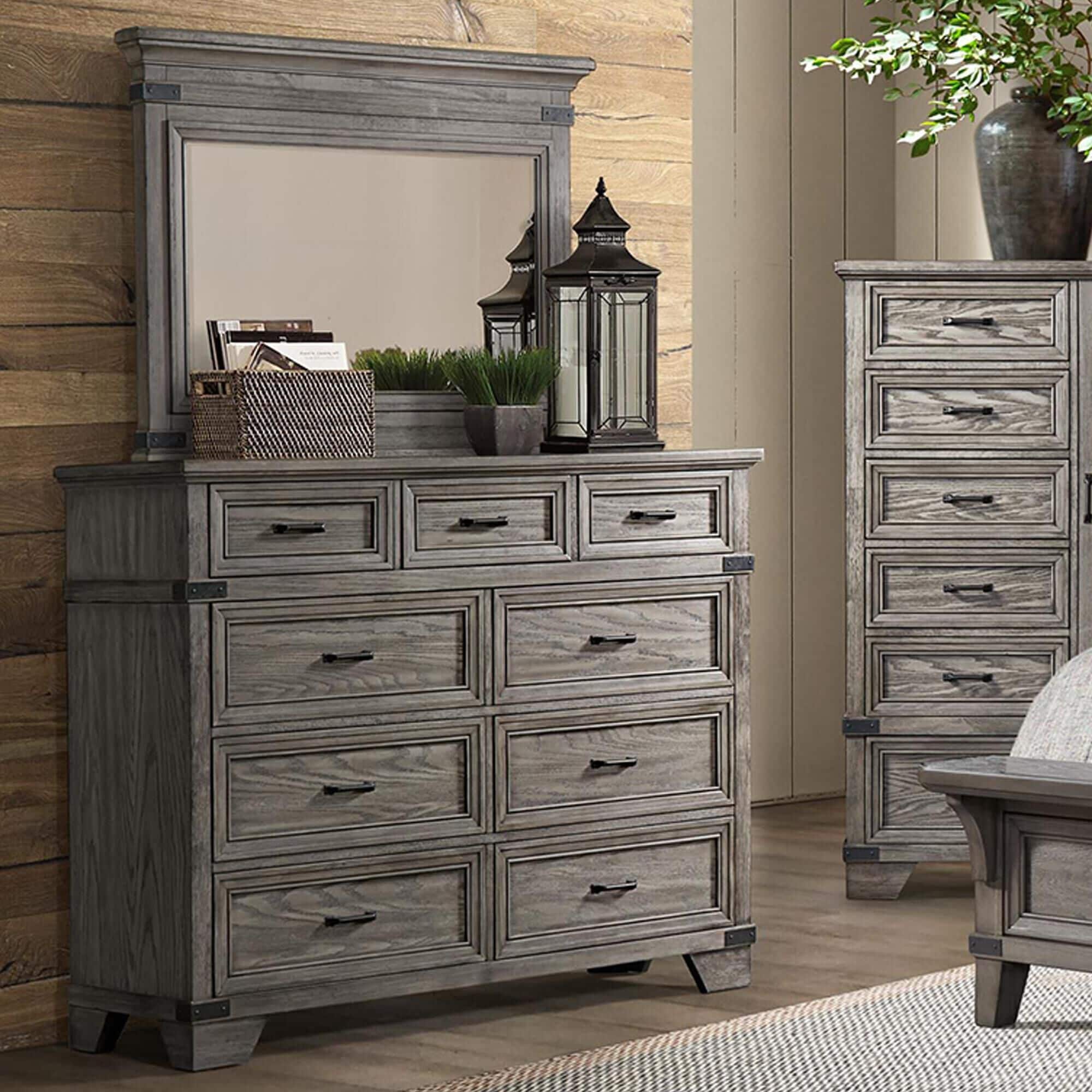 Brushed grey dresser top