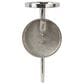 Maple and Jade 23" Single Indoor/Outdoor Wall Mount Candle Holder in Polished Silver and Clear, , large