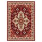 Oriental Weavers Lilihan Medallion 5502C 6"7" x 9"6" Red and Ivory Area Rug, , large