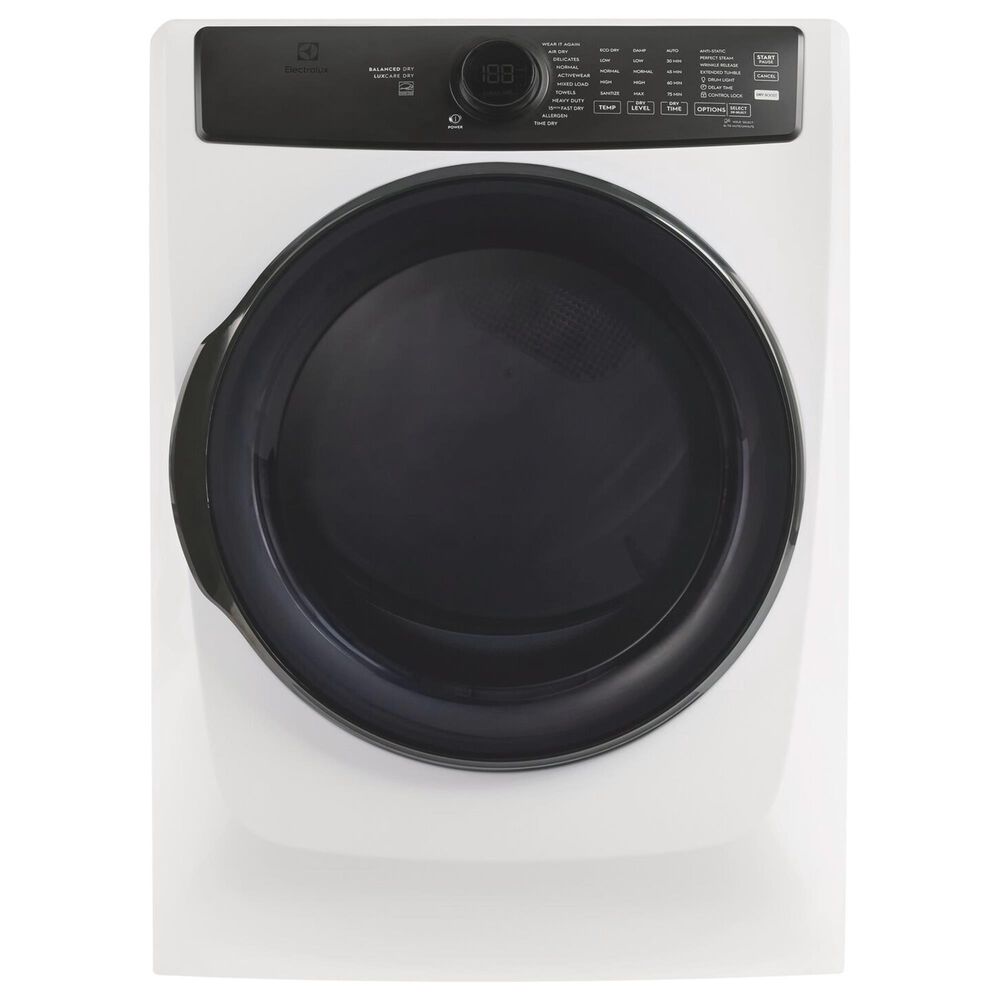 Electrolux 4.5 Cu. Ft. Front Load Washer and 8.0 Cu. Ft. Electric Dryer in Matte White, , large