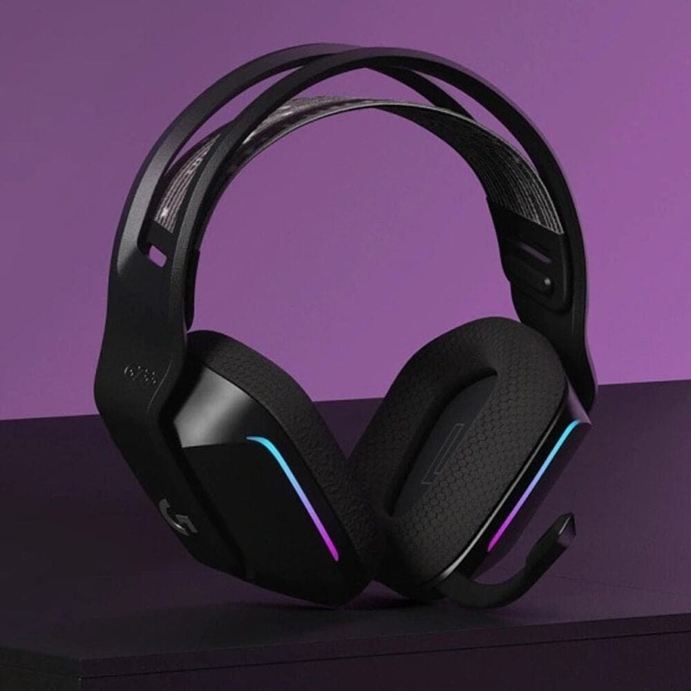  Logitech G733 Lightspeed Wireless Gaming Headset + Litra Beam  LX Premium Dual-Sided RGB LED Streaming Key Light - Black : Everything Else