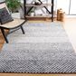 Safavieh Micro-Loop 4" x 6" Black and Ivory Area Rug, , large