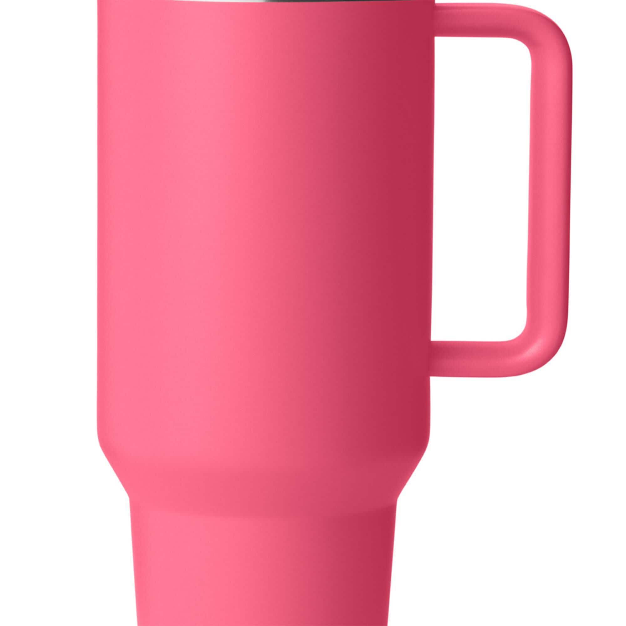 YETI Rambler 40 oz Travel Mug with Flip Straw Lid in Tropic Pink