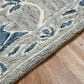 Amer Rugs Romania 8" x 10" Gray and Blue Area Rug, , large