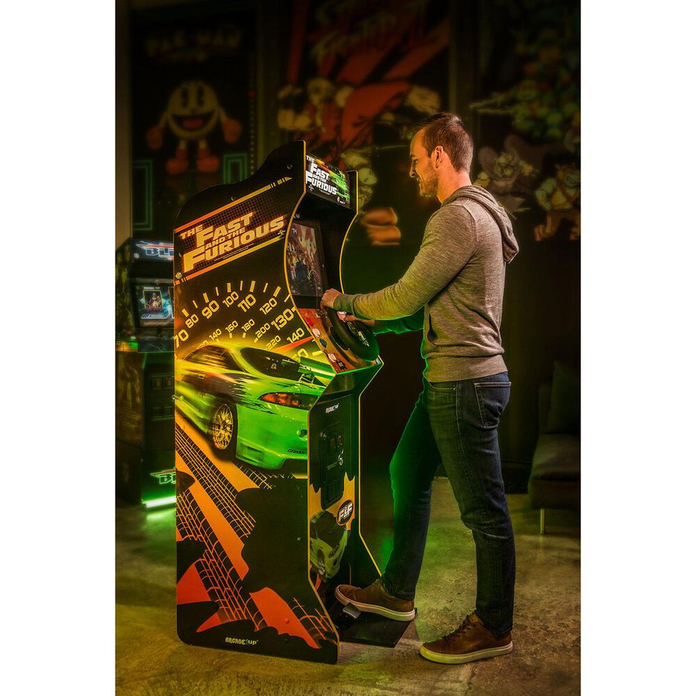 Arcade1Up The Fast and The Furious Deluxe Arcade Machine 2-In-1 Games in Black, , large