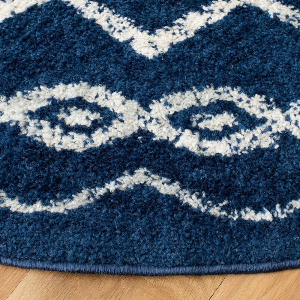 Safavieh Tulum 6&#39;7&quot; Dark Blue Area Rug, , large