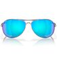 Oakley Feedback Sunglasses with Prizm Sapphire Polarized Lenses in Polished Chrome, , large