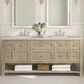 James Martin Vanities Breckenridge 72" Double Vanity in Whitewashed Oak with 3 cm Eternal Jasmine Pearl Quartz Top, , large