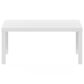 HOMLUX Rectangular Coffee Table in White, , large
