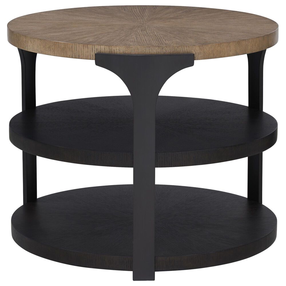 Lexington Furniture Zanzibar Kenya 2-Shelf End Table in Medium Taupe, Deep Espresso and Dark Umber, , large