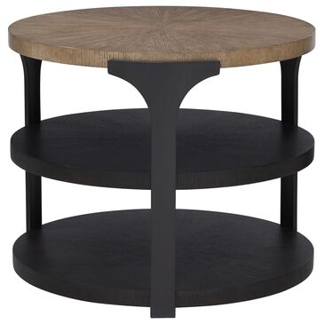 Lexington Furniture Zanzibar Kenya 2-Shelf End Table in Medium Taupe, Deep Espresso and Dark Umber, , large
