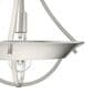 Hunter Perch Point 1-Light Pendant in Brushed Nickel, , large