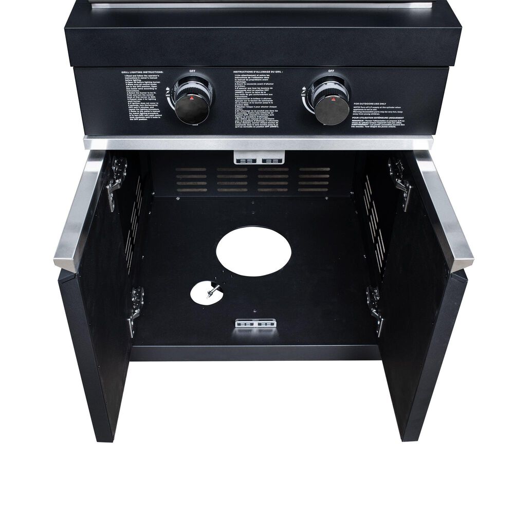 Forno All'Aperto 4-Piece Outdoor Kitchen Grill Set with Bar and Beverage Center in Black, , large