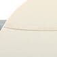 HOMLUX 2-Person Outdoor Daybed with Adjustable Backrests and Foldable Cup Trays in Beige, , large