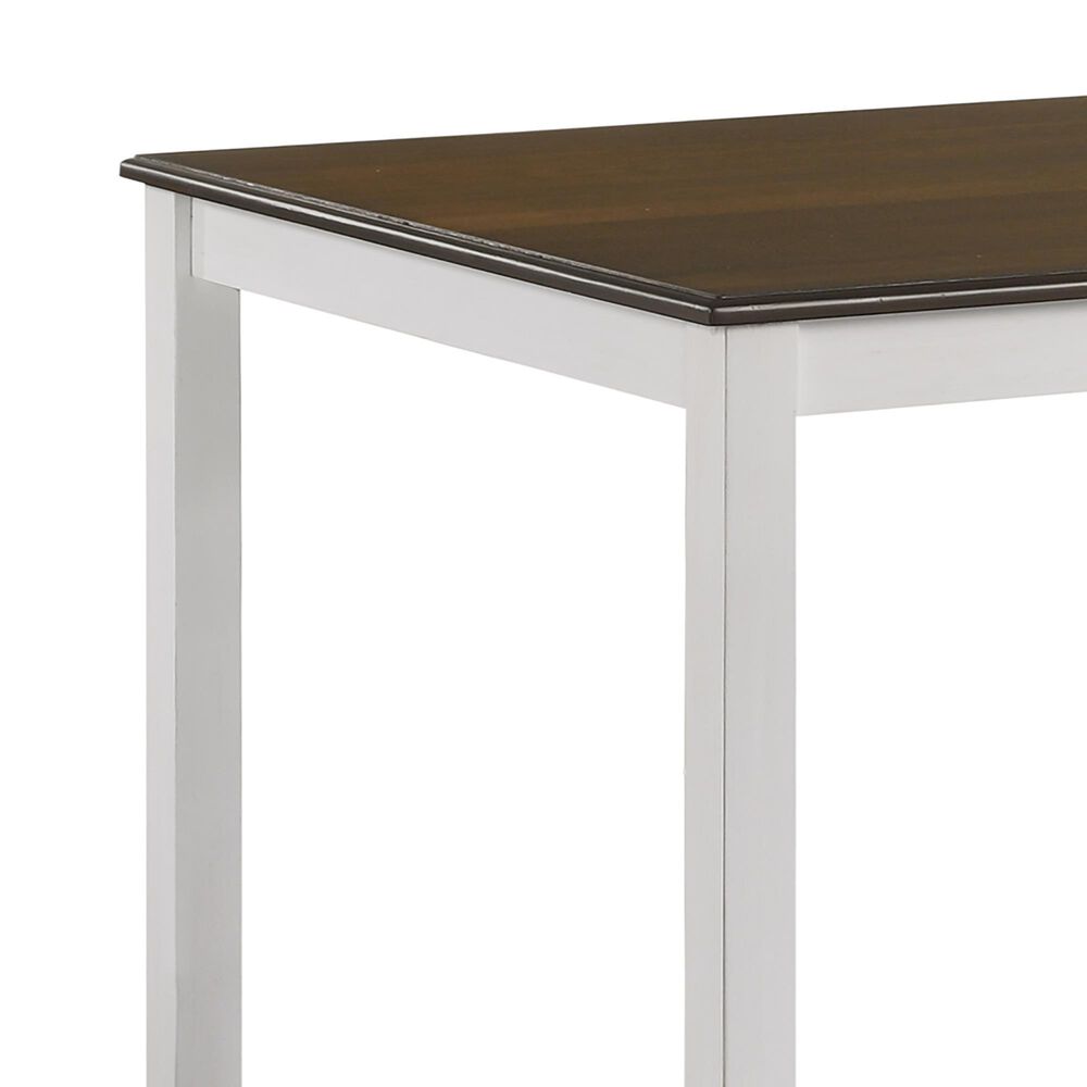 Furniture of America Jamal 5-Piece Counter Height Dining Set in Oak/Sea White, , large