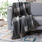 Safavieh Aspen 50" x 60" Throw in Grey and White, , large