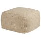 Ashley Adamont Pouf in Tan and Ivory, , large