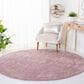 Safavieh August Shag AUG533U 6"7" Round Pink Area Rug, , large