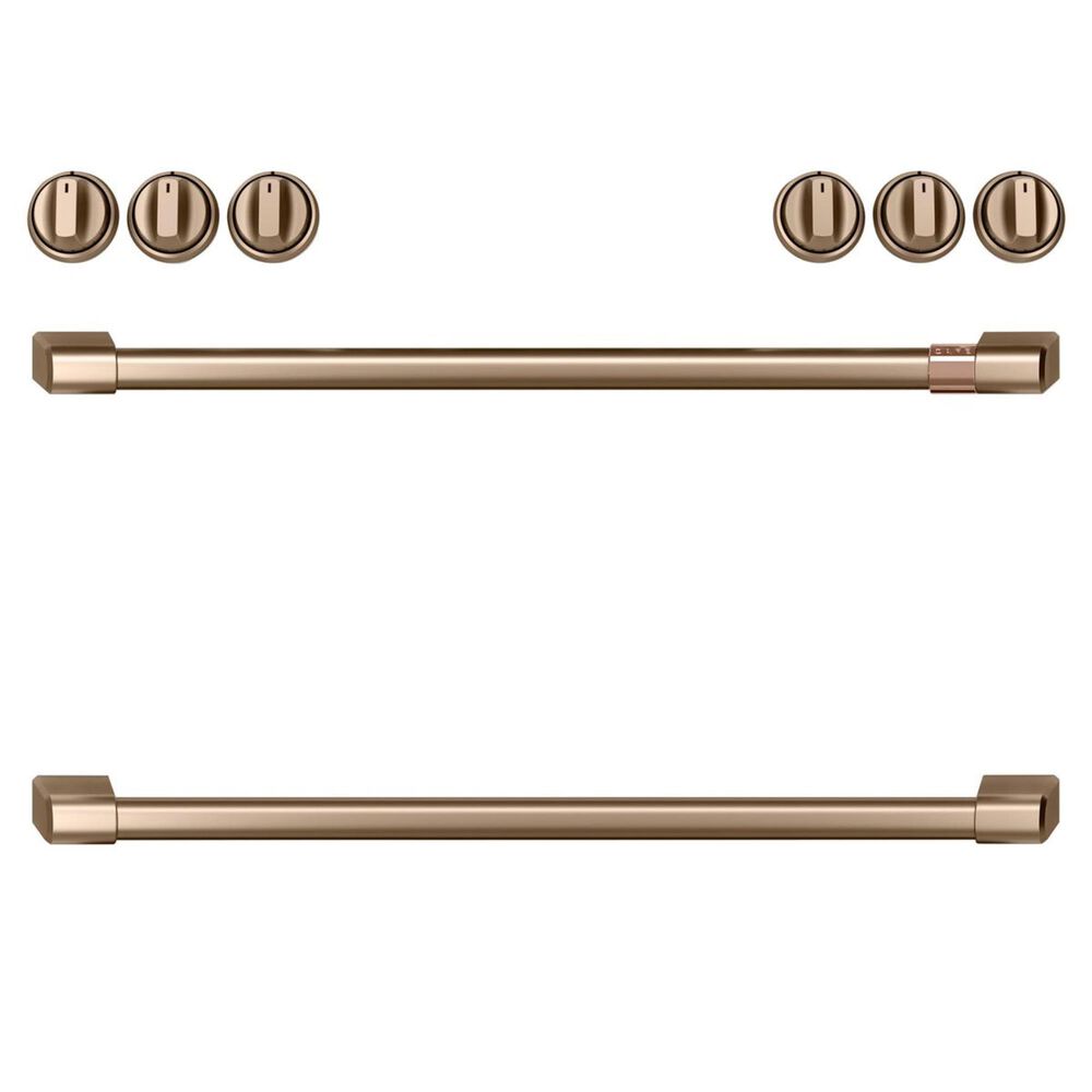 Cafe Handle and Knob Kit for Range in Brushed Bronze, , large