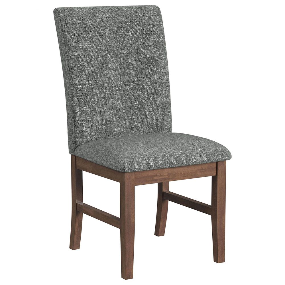 37B Santa Barbara Side Chair with Dark Grey Cushion in Walnut, , large