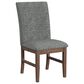 37B Santa Barbara Side Chair with Dark Grey Cushion in Walnut, , large
