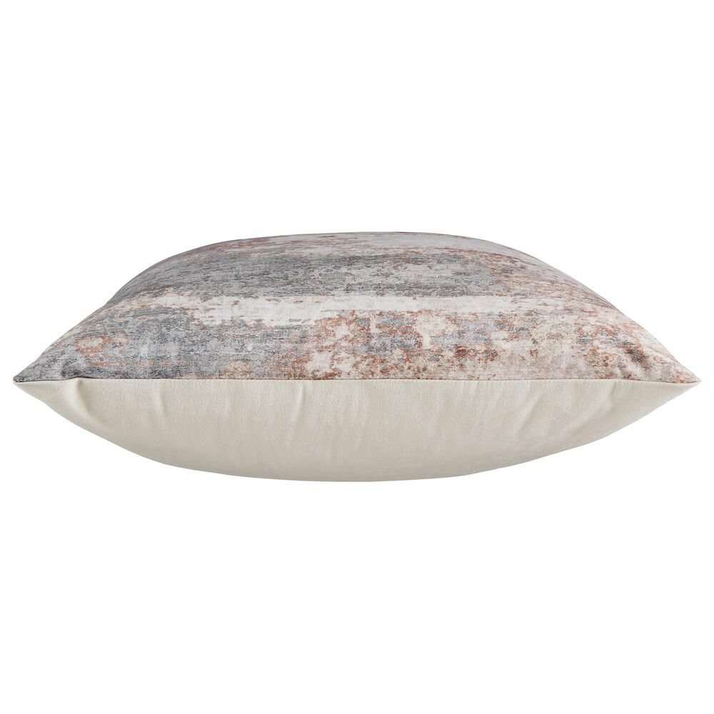 Ashley Edinfielders 20&quot; Square Throw Pillow in Cream, Gray and Rust, , large
