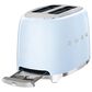 Smeg 2-Slice Retro Style Toaster in Pastel Blue and Stainless Steel, , large