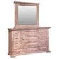 Fallridge Terra Mirror in Lacquered Vintage White, , large