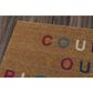 Novogratz Aloha Count ALO-5 1"6" x 2"6" Multicolor Door Mat, , large