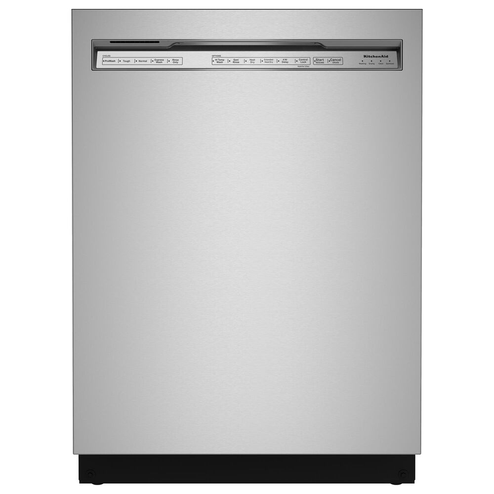 KitchenAid 4pc Kitchen Package with Refrigerator, Range, Microwave, and Dishwasher in Stainless Steel, , large