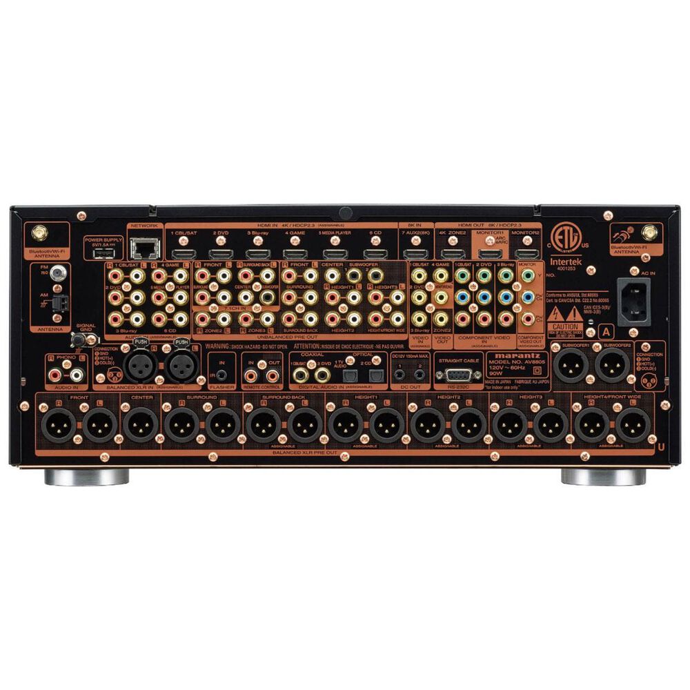 Marantz 13.2 Channel 8K Ultra HD AV Surround Pre-Amplifier with Heos Built-In in Black, , large